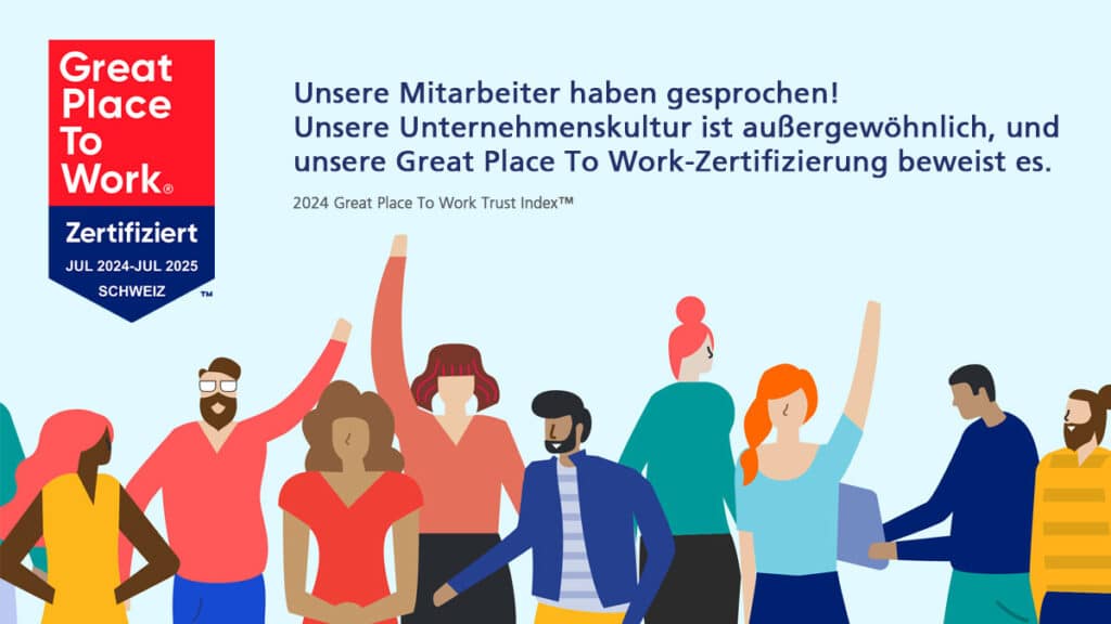 Wir sind ein zertifizierter Great Place To Work.